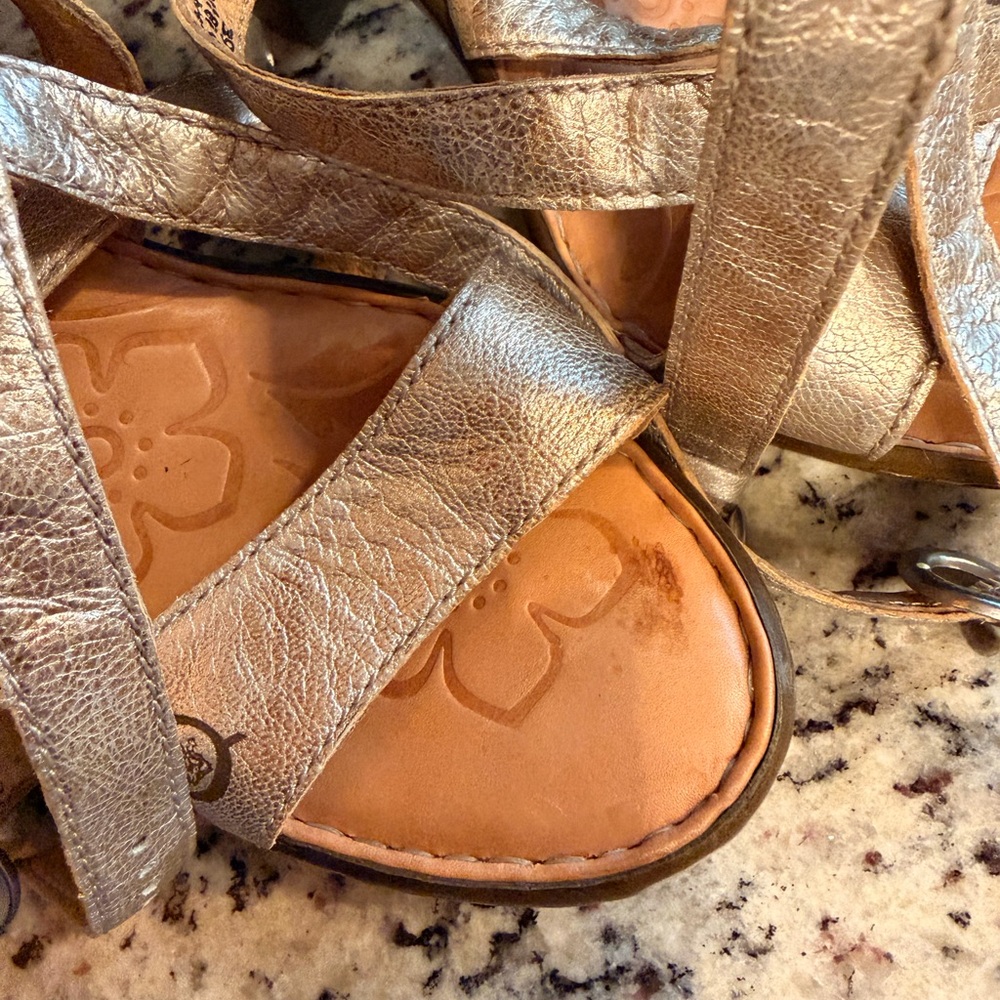 Born Metallic Strappy Sandal - Picture 8 of 8